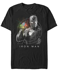 Marvel Men's Avengers Endgame Iron Man Gauntlet, Short Sleeve T-shirt