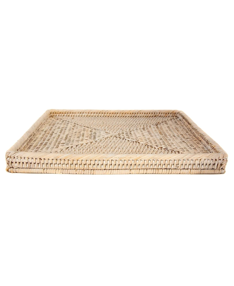Artifacts Trading Company Artifacts Rattan Square Flat Tray