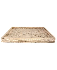 Artifacts Trading Company Artifacts Rattan Square Flat Tray