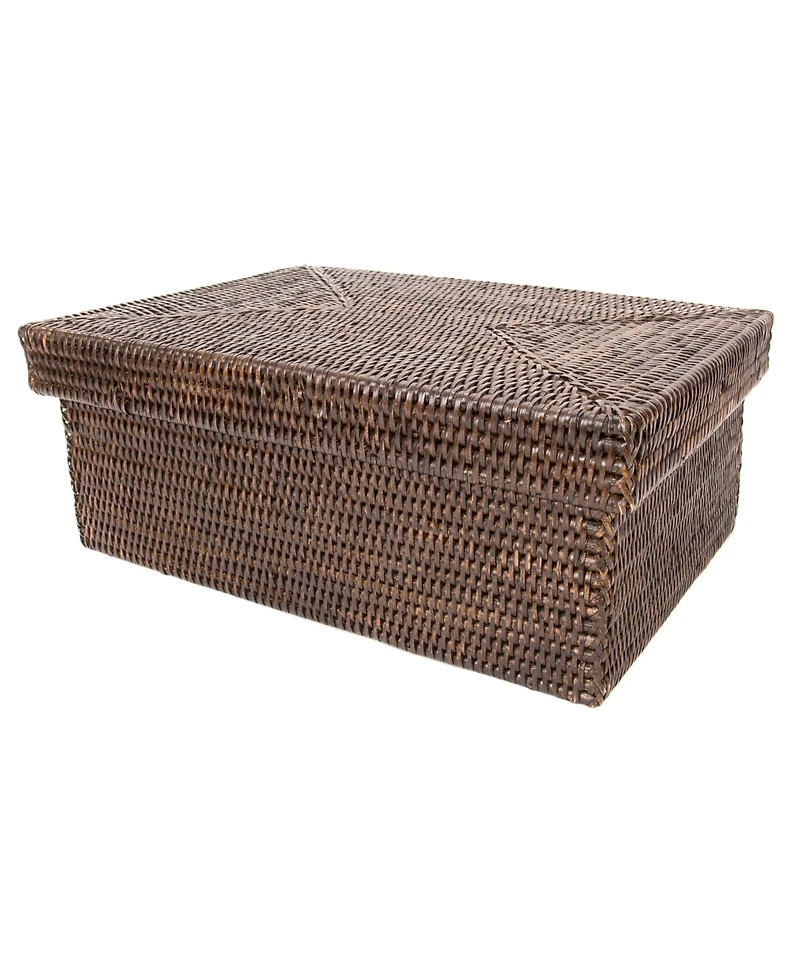 Artifacts Rattan Rectangular Storage Box with Lid