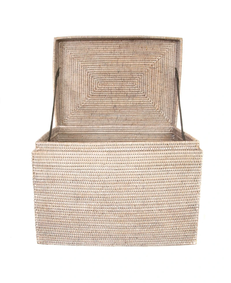 Artifacts Rattan Rectangular Hinged Chest/Trunk