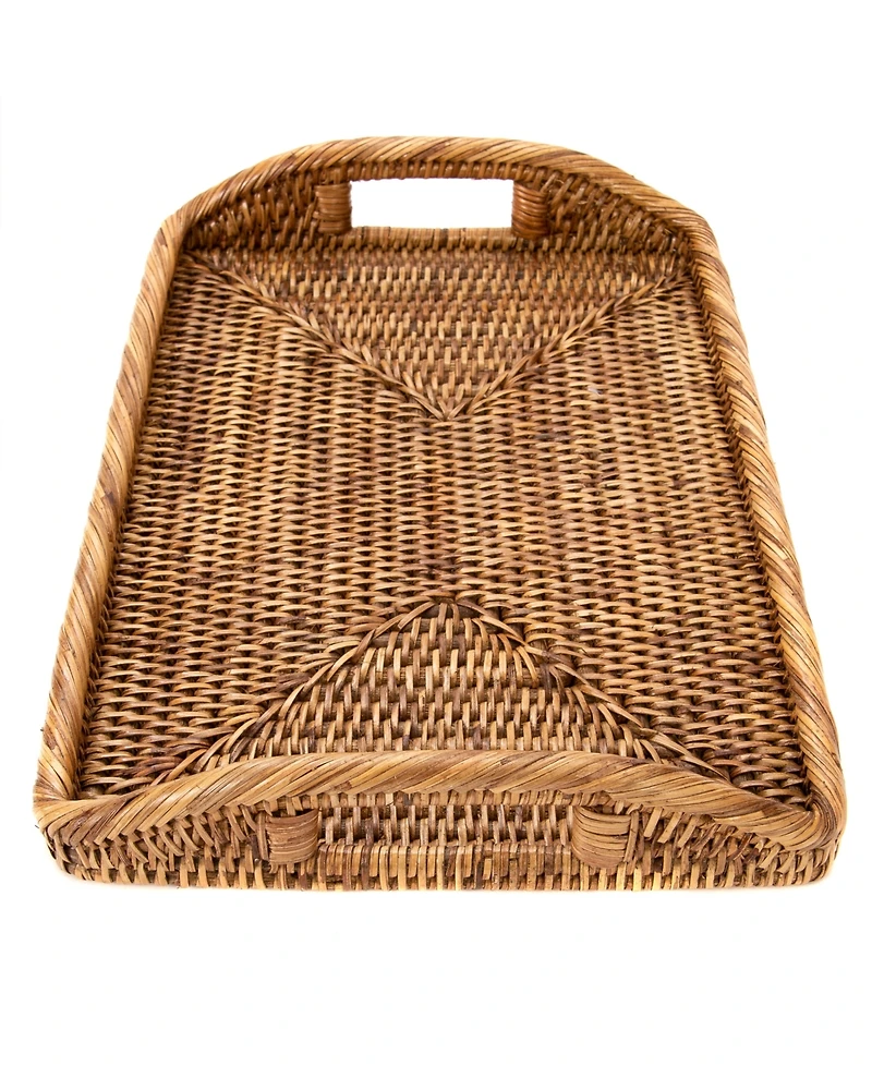 Artifacts Rattan 17" Rectangular Tray