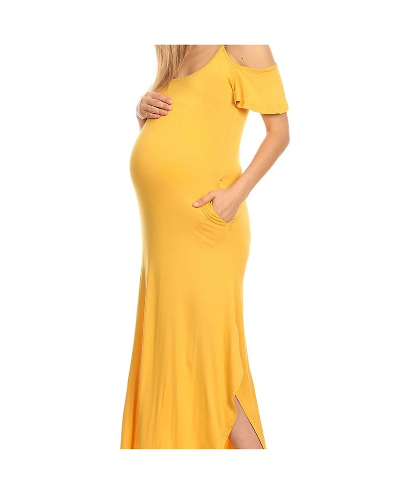 White Mark Maternity Lexi Maxi Dress