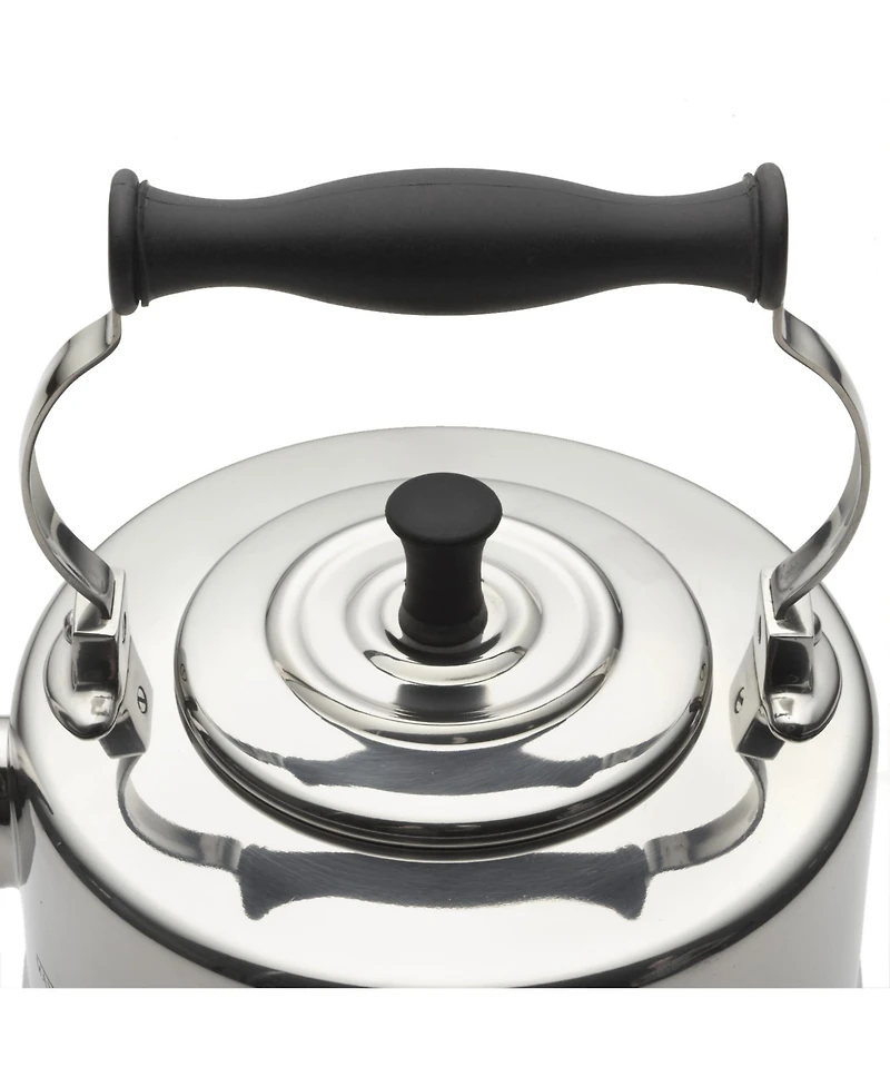 BonJour Stainless Steel and Copper-Base 2-Qt. Gooseneck Tea Kettle