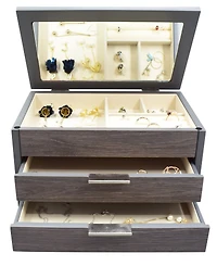 Pko Inc Distressed Wooden Jewelry Box