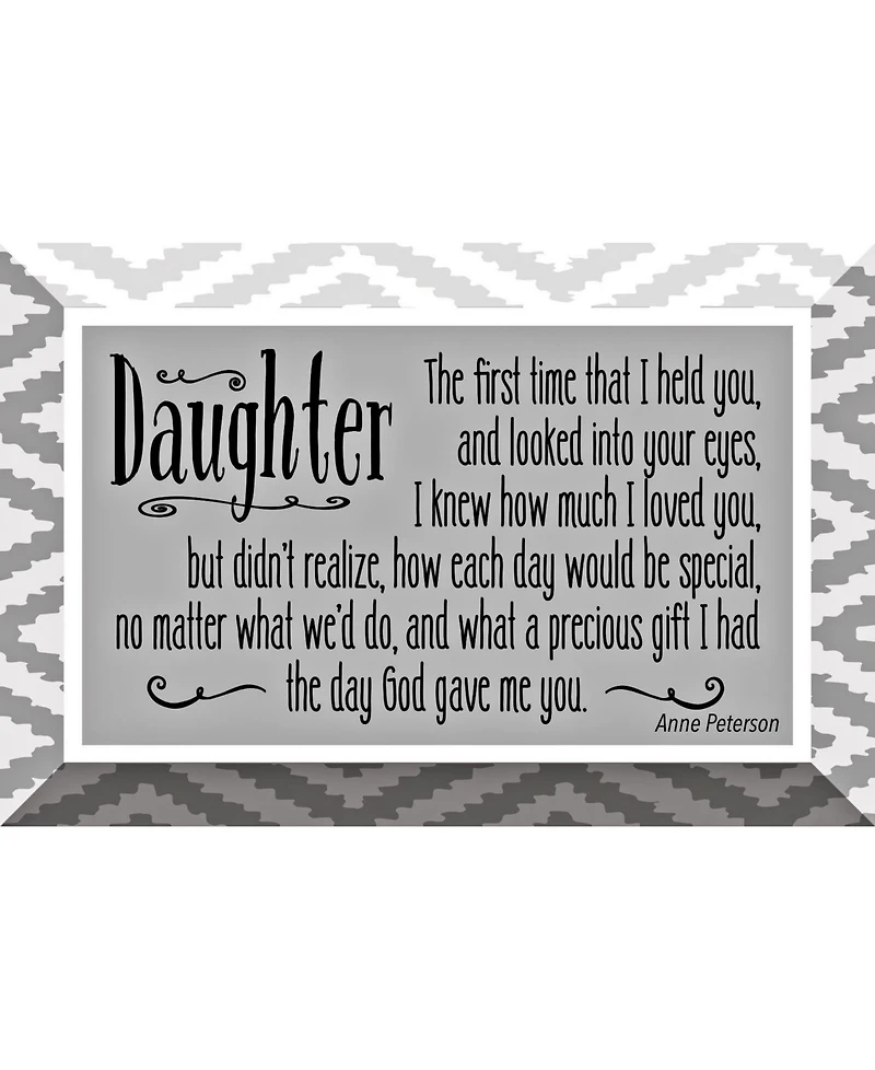 Dexsa Daughter Glass Plaque with Easel, 6" x 4"