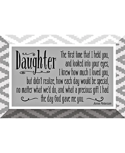 Dexsa Daughter Glass Plaque with Easel, 6" x 4"