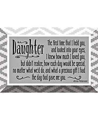 Dexsa Daughter Glass Plaque with Easel, 6" x 4"