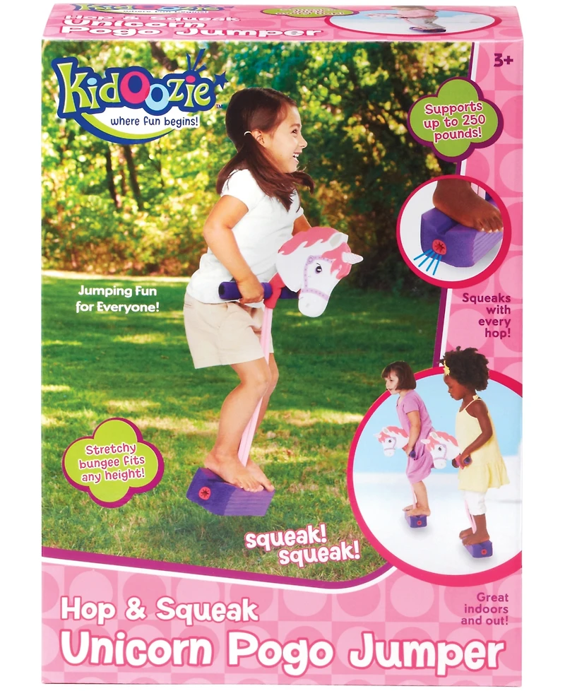Fundamental Toys Hop Squeak Unicorn Pogo Jumper