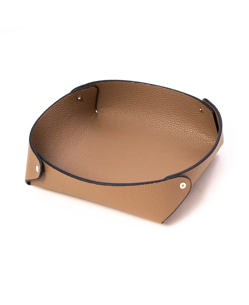 Bey-Berk Catchall Valet Tray in Lay Flat Design
