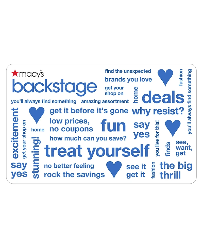 Backstage E-Gift Card