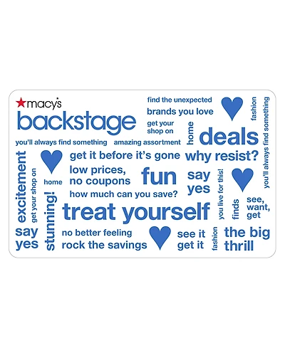 Backstage E-Gift Card