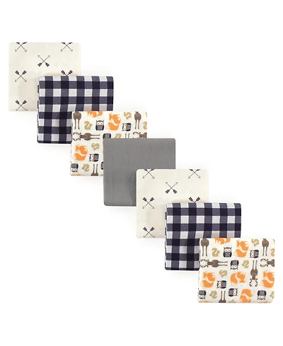 Hudson Baby Seven-Pack Cozy Cotton Flannel Swaddling Blankets
