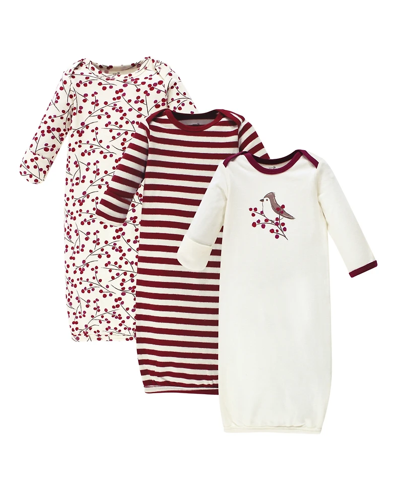 Touched by Nature Baby Girls Organic Cotton Gowns