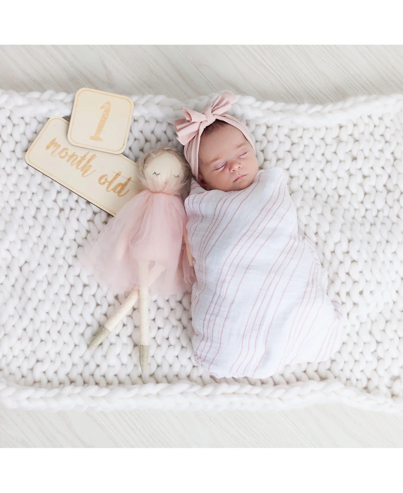 Ely's & Co. Cotton Muslin Swaddle Blanket 3 Pack