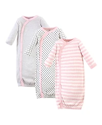 Touched by Nature Baby Girls Natural Cotton Kimono Gowns