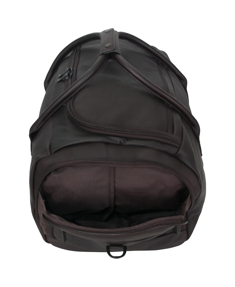 Colombian Leather 20" Single Compartment Top Load Travel Duffel Bag