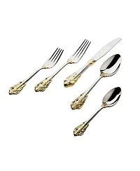 Godinger 18/10 Baroque Part gold 20-pc Flatware Set, Service for 4