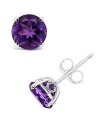 Peridot (1-7/8 ct. t.w.) Stud Earrings Sterling Silver (Also available Dark Blue Topaz, Rose Quartz, Amethyst, Citrine, Garnet, and Sky Top