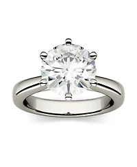 Moissanite Solitaire Engagement Ring 3-1/10 ct. t.w. Diamond Equivalent 14k White or Yellow Gold