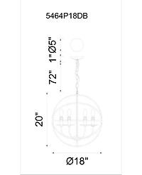 Cwi Lighting Arza 6 Light Chandelier