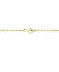Created Spinel Aquamarine (1-5/8 ct. t.w.) Pendant Necklace in 10k Yellow Gold