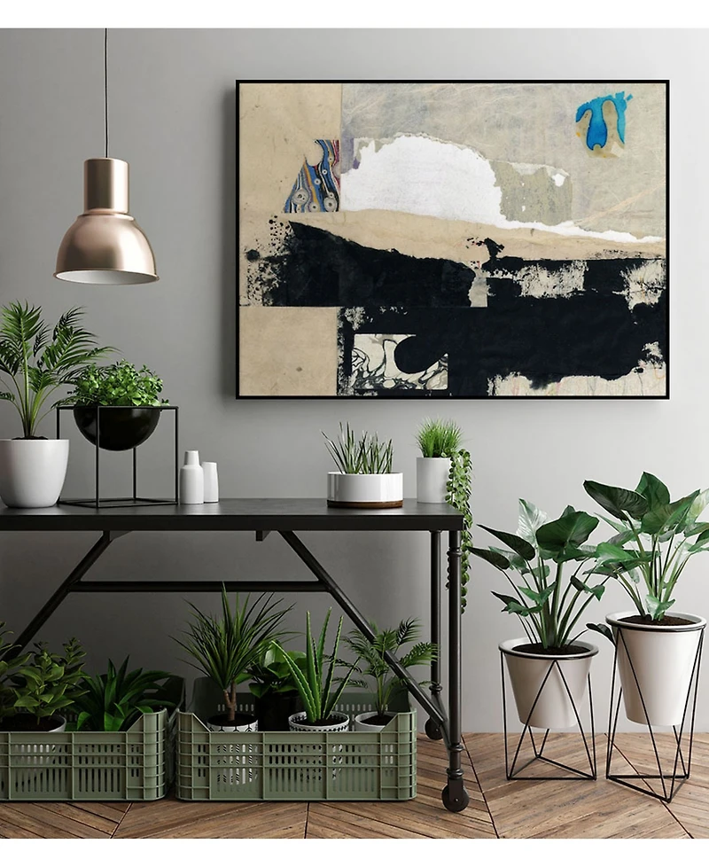 Giant Art 14" x 11" Modern Collage Vi Art Block Framed Canvas
