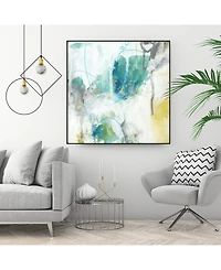 Giant Art 20" x 20" Aquatic Atmosphere Ii Art Block Framed Canvas