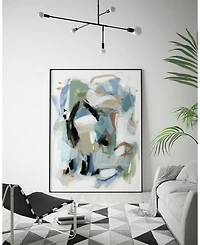 Giant Art 40" x 30" Fall Iii Art Block Framed Canvas