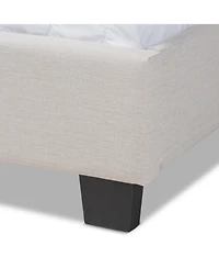 Ansa Fabric Headboard Platform Queen Bed