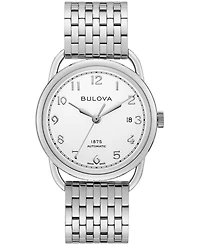 Limtied Edition Bulova Men's Swiss Automatic Joseph Bulova Stainless Steel Bracelet Watch 38.5mm