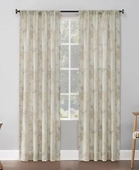No. 918 Hilary Floral Semi Sheer Curtain Panel Collection