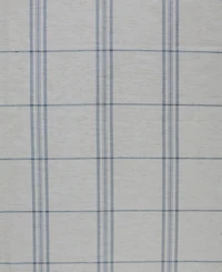 Castille Farmhouse Plaid Linen Semi-Sheer Rod Pocket Curtain Panel
