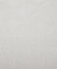 Tamaryn Embroidered Trellis Sheer Rod Pocket Curtain Panel