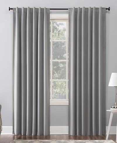 Amherst Velvet Noise Reducing Thermal Extreme 100% Blackout Back Tab Curtain Panel