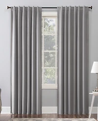 Amherst Velvet Noise Reducing Thermal Extreme 100% Blackout Back Tab Curtain Panel