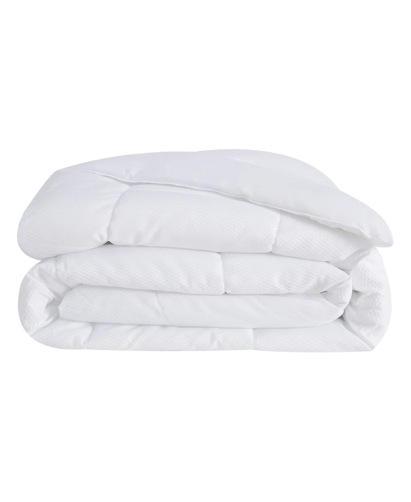 London Fog Embossed Dot Seersucker Down Alternative Comforter, Full/Queen