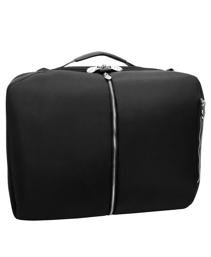 Mcklein East Side 17" Nylon 2-In-1 Laptop Tablet Convertible Travel Backpack Cross-Body