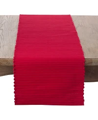 Saro Lifestyle Cotton Mattor Ribbed Table Runner