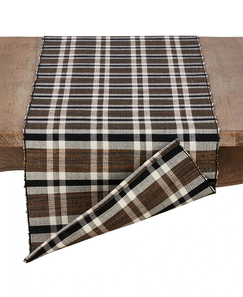 Saro Lifestyle Plaid Woven Water Hyacinth Placemat Set of 4