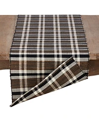Saro Lifestyle Plaid Woven Water Hyacinth Placemat Set of 4