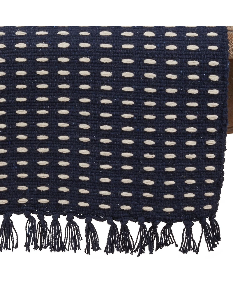 Saro Lifestyle Dashed Woven Long Table Runner