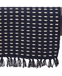 Saro Lifestyle Dashed Woven Long Table Runner