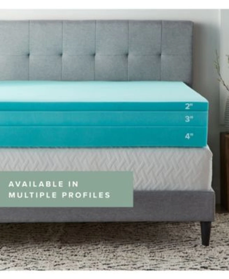 Lucid Dream Collection Gel Foam Mattress Toppers