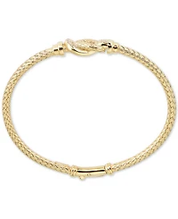 Diamond Interlocking Braided Bangle Bracelet (1/5 ct. t.w.) in 14k Gold-Plated Sterling Silver