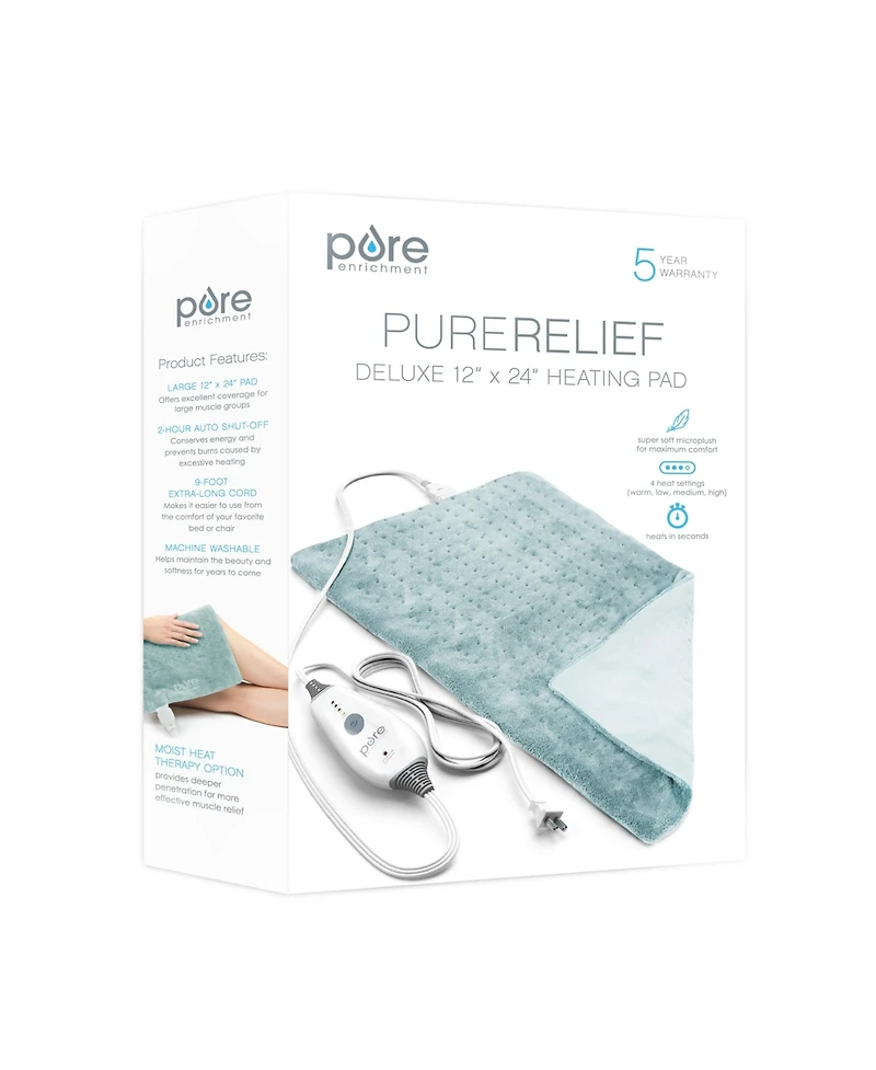 Pure Enrichment PureRelief Deluxe Heating Pad 12" x 24"