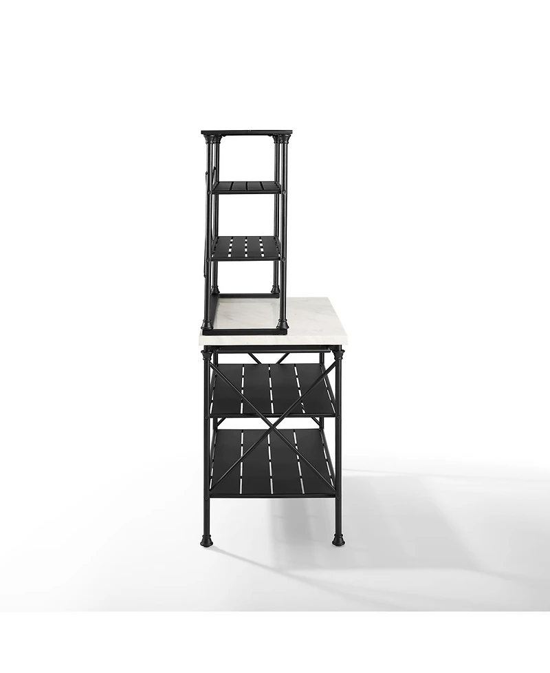 Crosley Madeleine 2 Piece Kitchen Island Hutch Set
