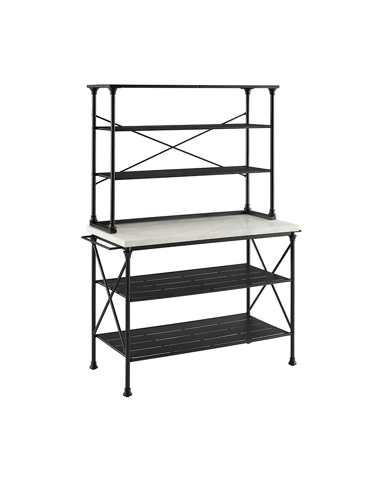 Crosley Madeleine 2 Piece Kitchen Island Hutch Set