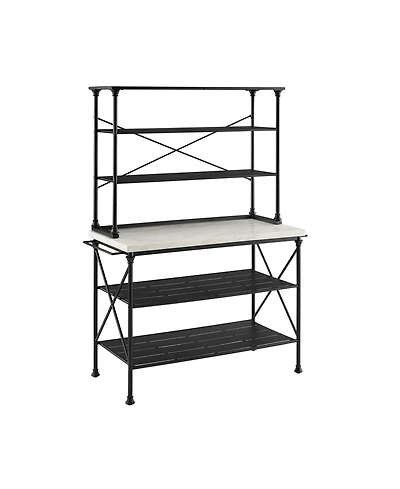 Crosley Madeleine 2 Piece Kitchen Island Hutch Set