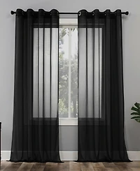 Sheer Voile Grommet Curtain Panel